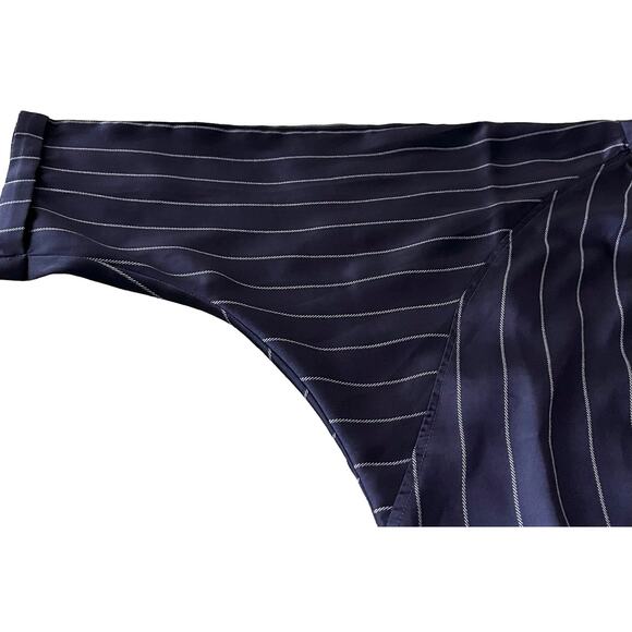 SIONI DOLMAN SLEEVE, V-NECK BLOUSE, WOMENS, XL, NAVY BLUE WITH WHITE STRIPES - Picture 7 of 11